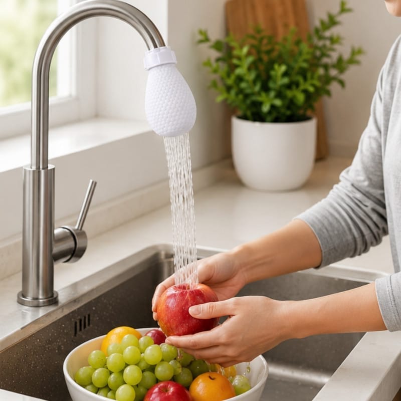 Flexible Faucet Sprayer – 360° Water-Saving Kitchen Attachment